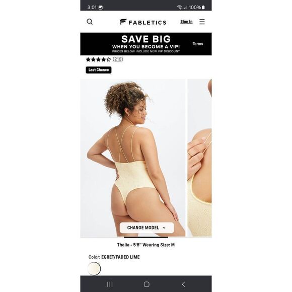 New XS Fabletics Egret Faded Lime Seamless Lace Bodysuit Sexy Comfort NWT - Picture 2 of 8